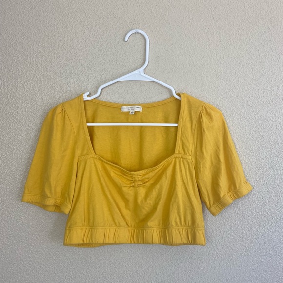 Urban Outfitters Shayla Yellow Crop Top - Picture 4 of 7